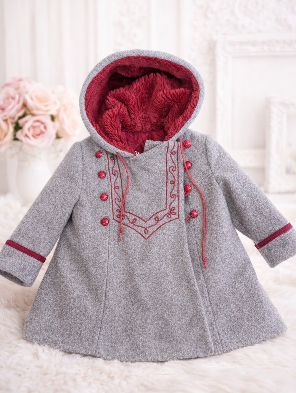 Cute Toggs New York Vintage Size 2 Little Girl's Hooded Coat